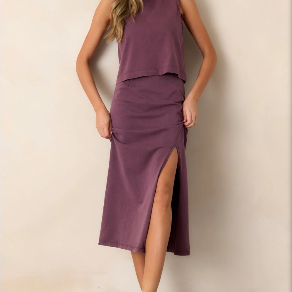 Z Supply Shiloh Skirt in Cocoa Berry